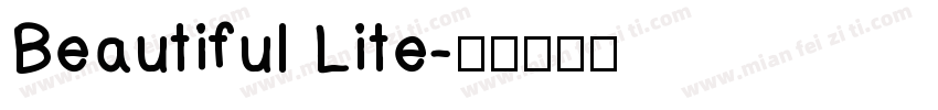 Beautiful Lite字体转换
